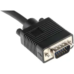 RS PRO VGA-Kabel A VGA / Stecker B VGA / Stecker, 7m PVC Schwarz (7 m), Videokabel, Schwarz