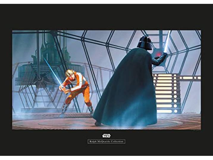 Komar Star Wars Classic RMQ Vader Luke Carbonit Room – Taille : 70 x 50 cm Tableau mural (sans cadre)