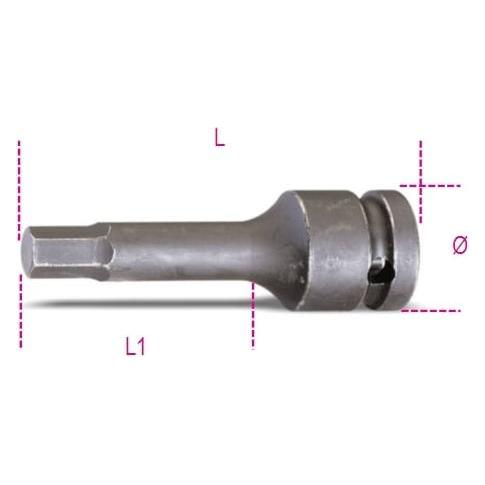 Beta Tools NASADKA UDAROWA 1/2" Z KOŃC.SZEŚC.19MM 720ME/19 BETA UTENSILI S.P.A. (19 mm) (35632817)