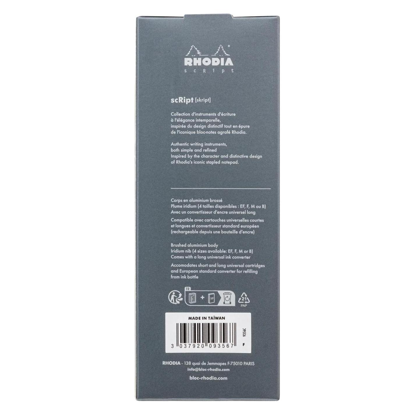 Rhodia Kugelschreiber (Schwarz) (9356C)