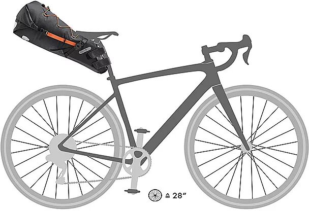 ORTLIEB Fahrrad-Satteltasche Seatpack 16.5 L schwarz B
