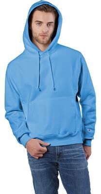 Champion S1051 Reverse Weave Hooded Sweatshirt in Light Blue size 3XL S101