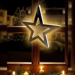 Star-Max Star Max Stern Lichterkette mit Infinity Effekt, 6 Sternen und 180 LED
