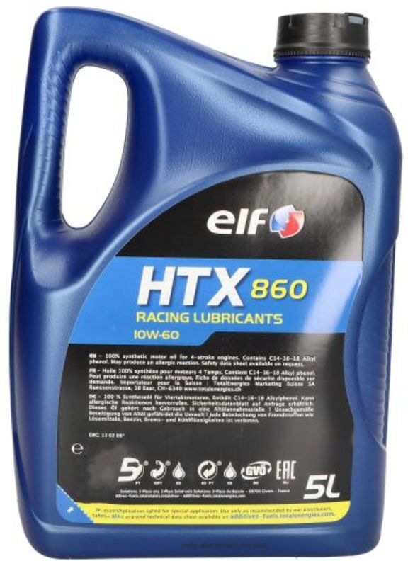 Huile moteur ELF HTX 860 10W60 5L