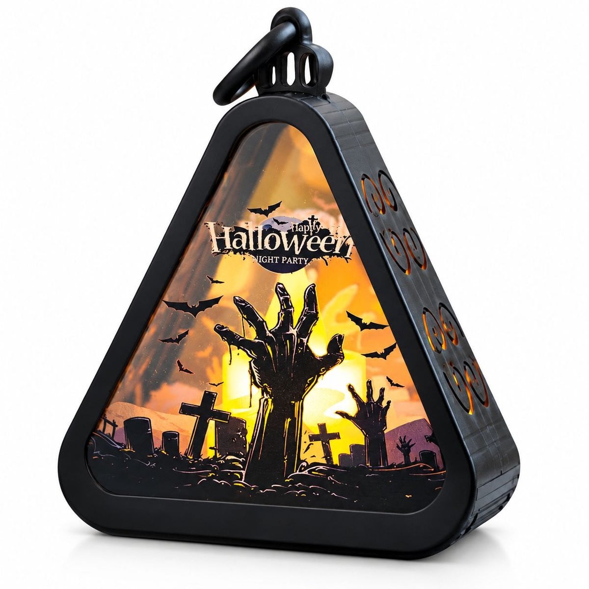 VHV Halloween pompoen lantaarn voor binnen en buiten decoratie
