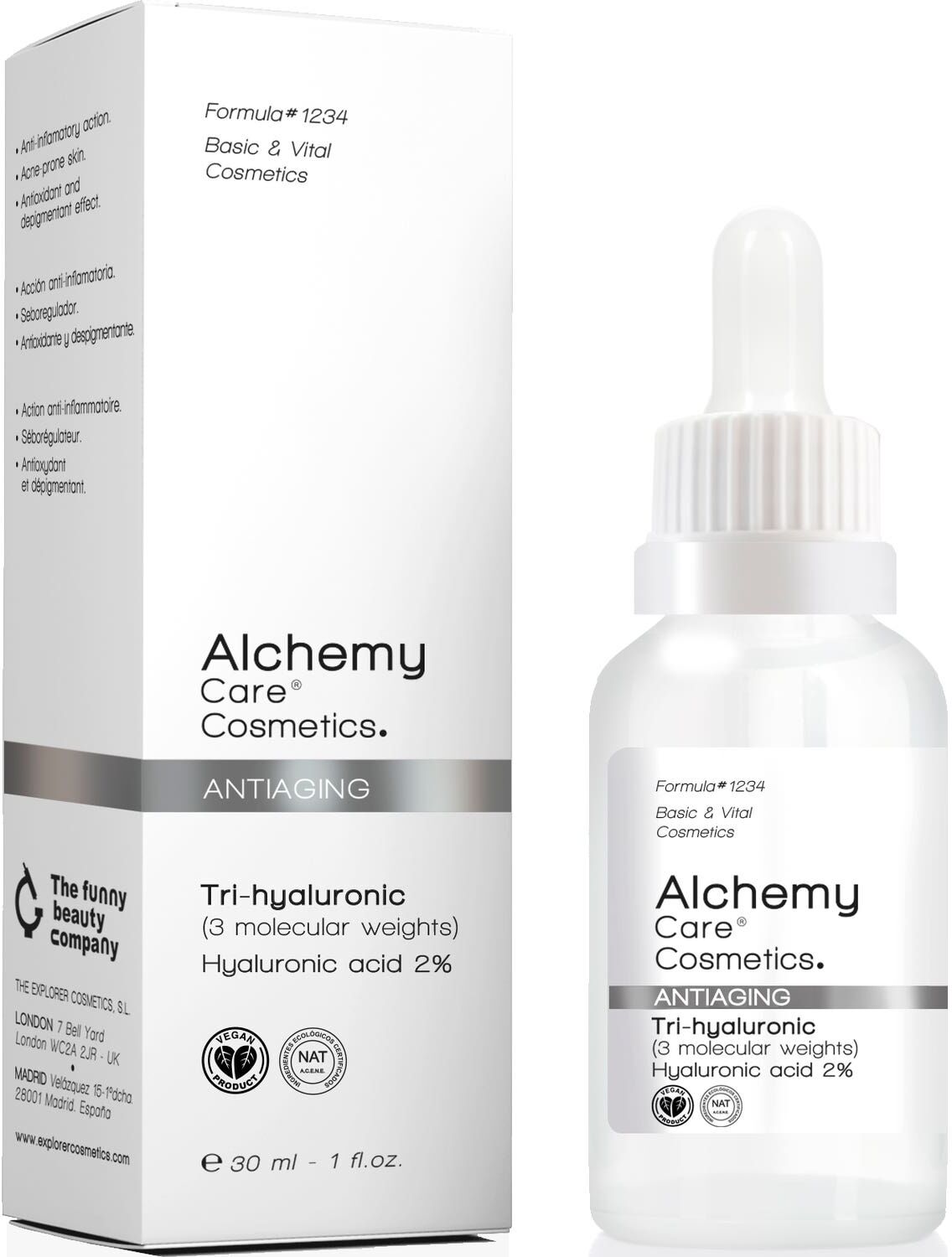 Cosmetic Alchemy Tri-Hyaluronic Sérum Antiedad 2% 30 ml