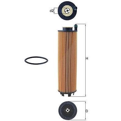 Mahle Ölfilter [Hersteller-Nr. OX1301D] für Mercedes-Benz