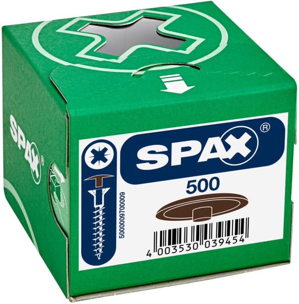 Spax Kunstoff-Abdeckkappen für Spax mit Kopfbohrungmahagoni (4003530039454)