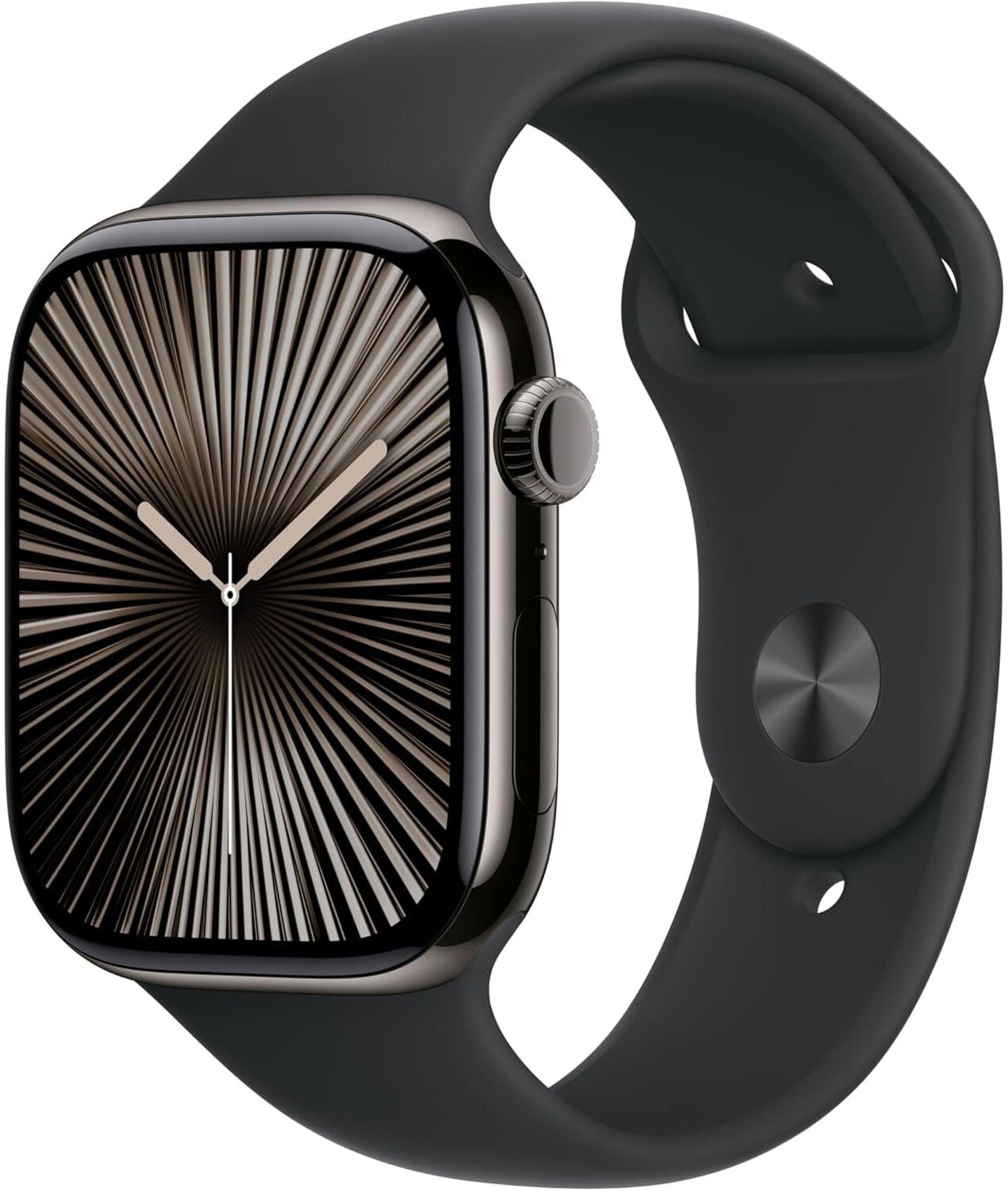 Apple Watch Band – Sport Band – 46mm – Black – S/M – Fluoroelastomer Strap
