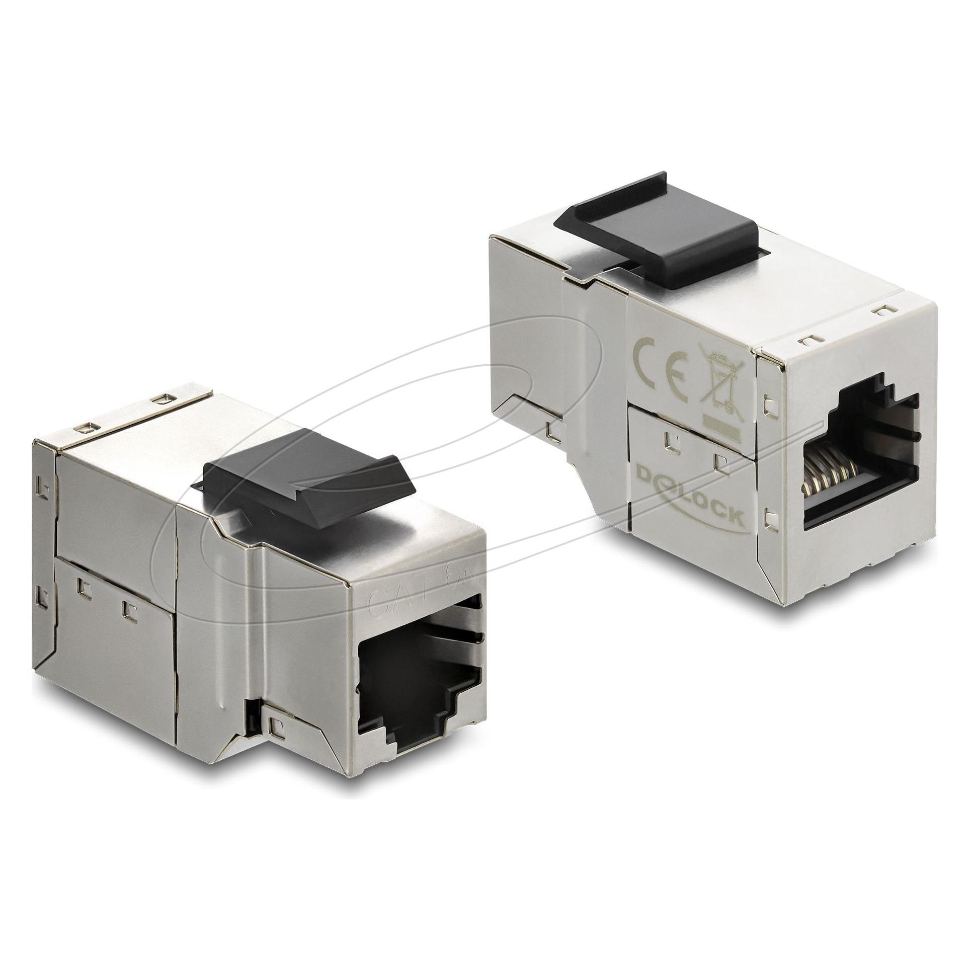 Delock Keystone Modul Kupplung RJ45 Buchse zu RJ45 Buchse Ca (Keystone Modul, Netzwerk Kupplung) (90835)