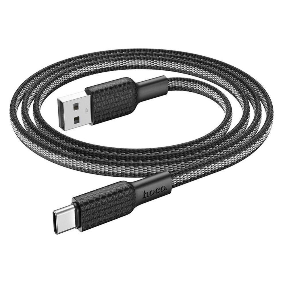Partner Telecom Hoco - Data Cable Jaeger (X69) - USB-A to USB Type-C, 3A, 1m - Black / White (1 m, USB 3.2 Gen 1, 18 W) (47712444)
