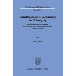 Ullrich:Verhaltensbasierte Regulierung, Fachbücher von Max Ullrich