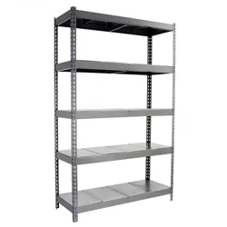 SimonRack Industrieregal, 2000x1800x750 mm, 400 kg am Biegepunkt, 5 Metallböden, Garagenregal, Verzinkt- Ecoforte