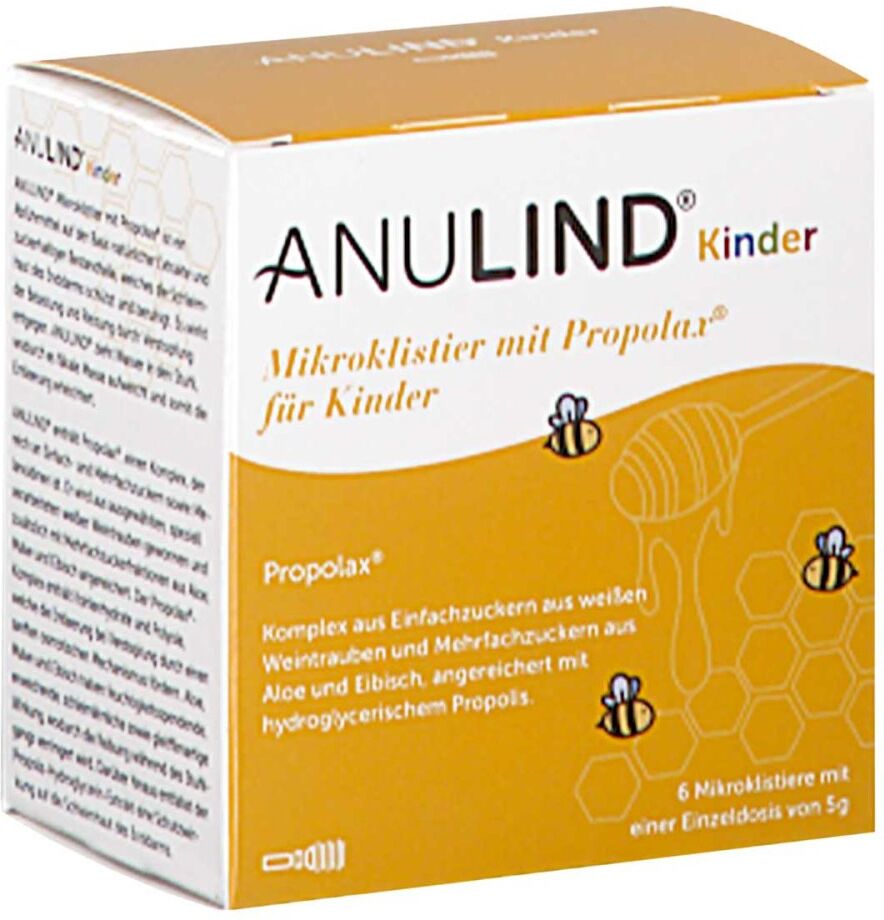 Anulind Mikroklistier mit Propolax für Kinder 6stk
