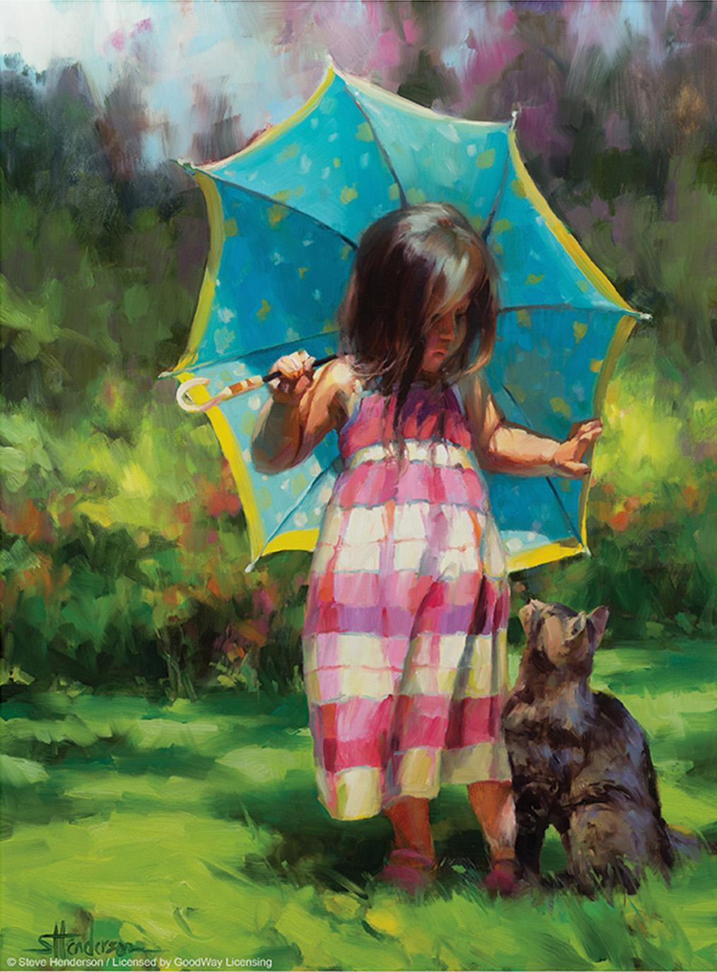 SunsOut Puzzel XXL The Teal Umbrella - 500 stukjes