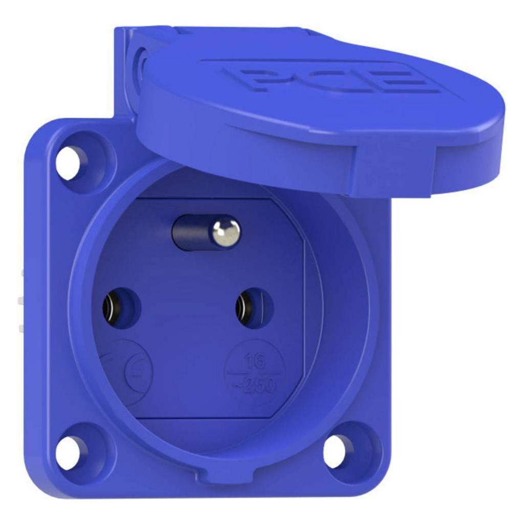 PCE PC Electric 104-0bc Schutzkontakt-Steckdose IP54 Blau (104-0bc)