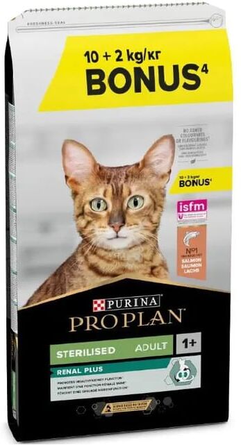 Pro Plan Gato Adulto Esterilizado Optirenal Salmão 12 Kg