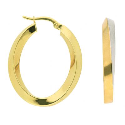 Paar Creolen ADELIA´S "Creolen Ohrringe 333 Gold ( 8K )", gold (silber), Ohrringe, Damen, Damen, Gold, Goldohrringe
