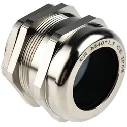 RS PRO, Kabelverbindung, M40 Brass Cable gland + locknut,22-32mm