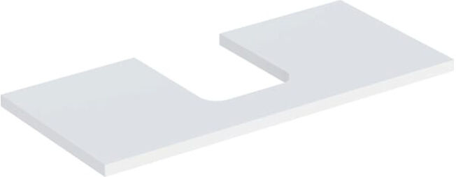 Geberit Plan de lavabo One 105x3x47cm, blanchi, découpe centrale (505274002)