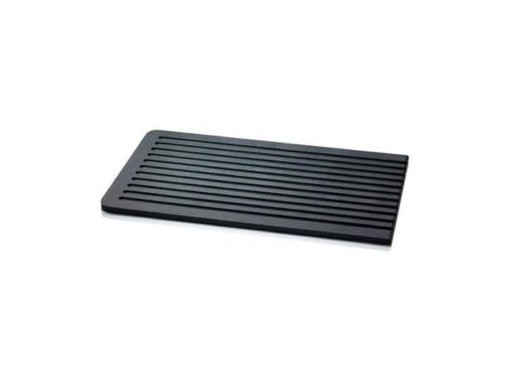 CONTINENTA Brotschneidebrett Aus Nachhaltigem Recycling-Material Besonders Messerschonend & Spülmaschinengeeignet Schwarz (38,5x23,5x0,9cm)