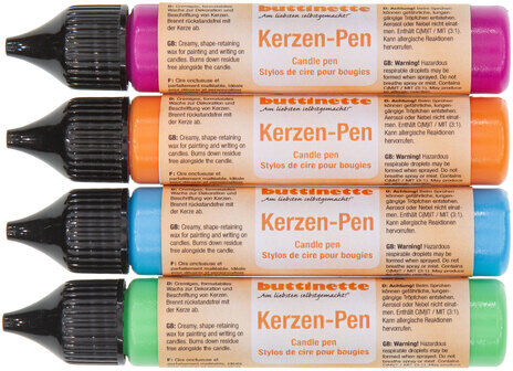 buttinette Kerzen-Pens "Trend", 4x 28 ml