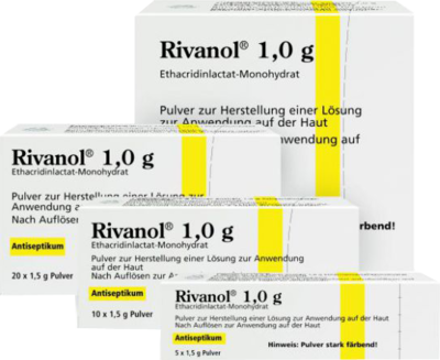 DERMAPHARM AG RIVANOL 1,0 g Pulver 10 St 10056622