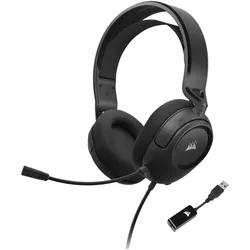 Corsair HS35 SURROUND v2 Headset Wired Head-band Gaming Black (Kabelgebunden), Gaming Headset, Schwarz