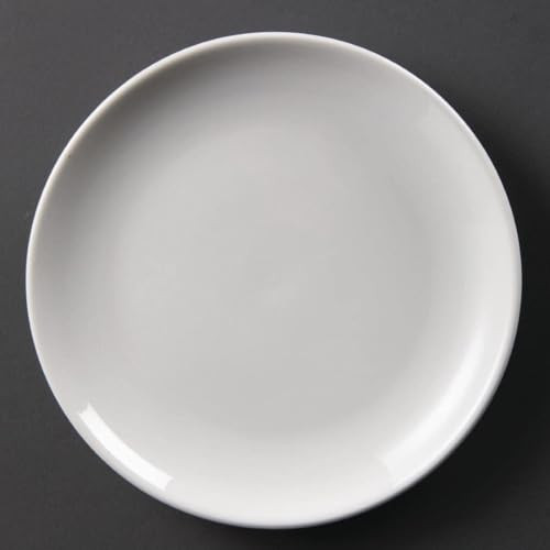 Olympia Whiteware Coupebord, wit, Ø 25 cm (Set van 12)