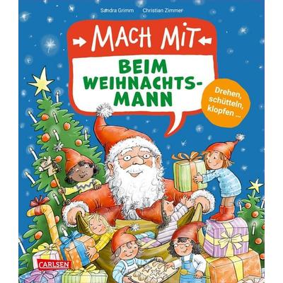 Mach mit - Beim Weihnachtsmann, Gebundene Ausgabe von Sandra Grimm, Carlsen, 978-3-551-25619-5