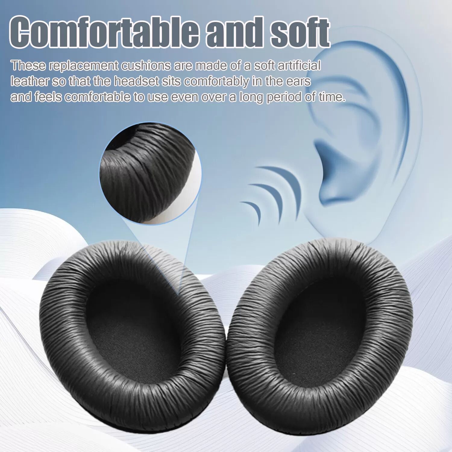 INF Coussinets d'oreille pour Sennheiser HD201