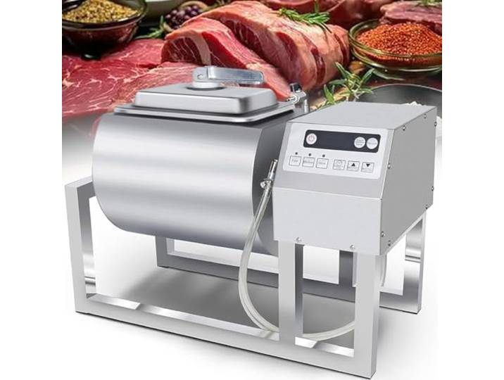 Fleisch-Tumbler-Marinator, 36lb/18l Vakuum-Tumbler-Mariniermaschine, Gemüse-Mariniermaschine Dreistufige Bidirektionale Rotation Schnelle Catering-Lebensmittelverarbeitung Für Burger-Shop