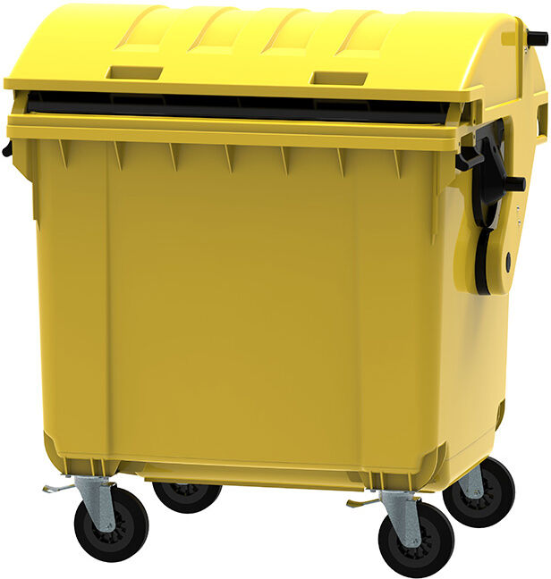 B2B Partner Plastik-Müllcontainer für mülltrennung CLE 1100, gelb