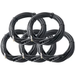 Pronomic Stage JXM-10 Stereoklinke/XLR 10m 5x Set