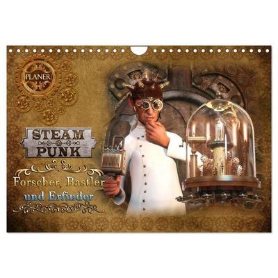 Steampunk - Forscher, Bastler und Erfinder (Wandkalender 2027 DIN A4 quer), CALVENDO Monatskalender