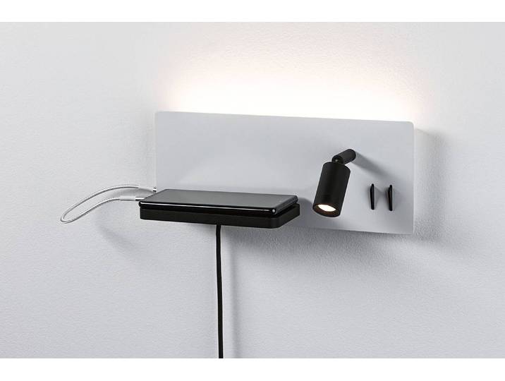 Wandleuchte Serra 30 x 12 x 11cm Schwarz/Weiß/Schwarz/Weiß Aluminium, lackiert LED LED-Platine