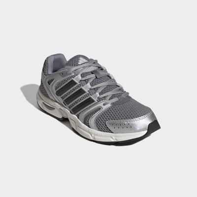 Sneaker ADIDAS SPORTSWEAR "ECLYPTIX CONTROL", Damen, Gr. 42,5, grau three, core schwarz, silber metallic, Textil, Schuhe Sneaker, inspiriert vom Design des adistar control