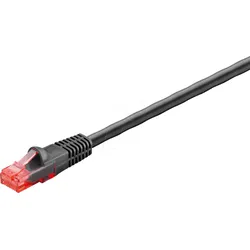 GOOBAY 55433 - Cat.6 Outdoor-Patchkabel 15 m, schwarz