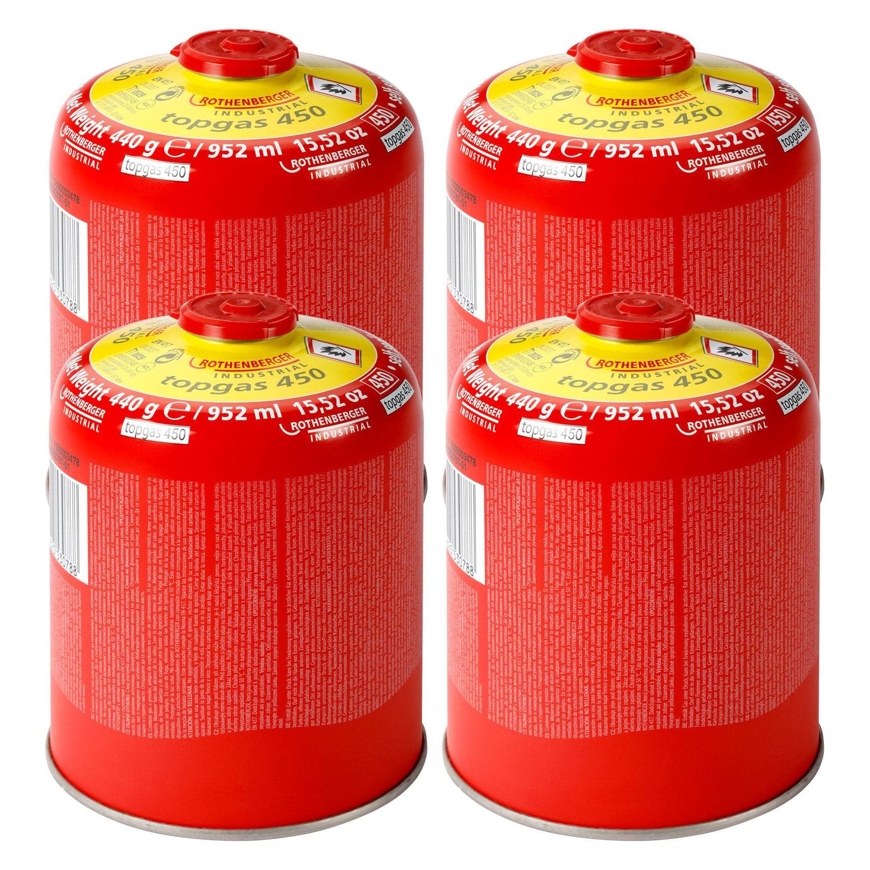 Rothenberger Top Gas Schraub - Gaskartusche 450g - 740 ml (1000003737)