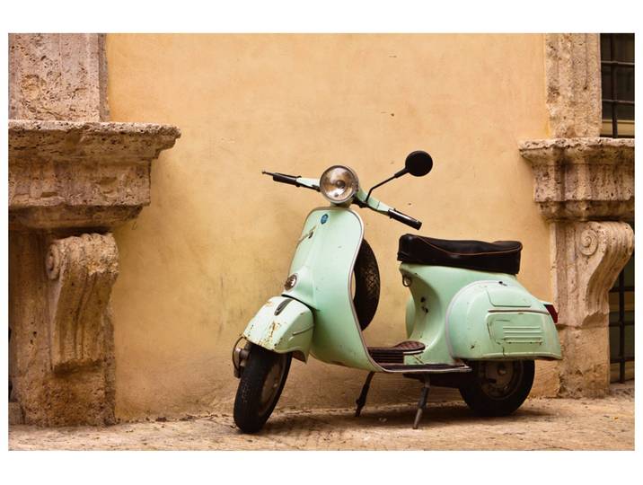 Alubild Dolce Vita! Italienischer Roller image LAND