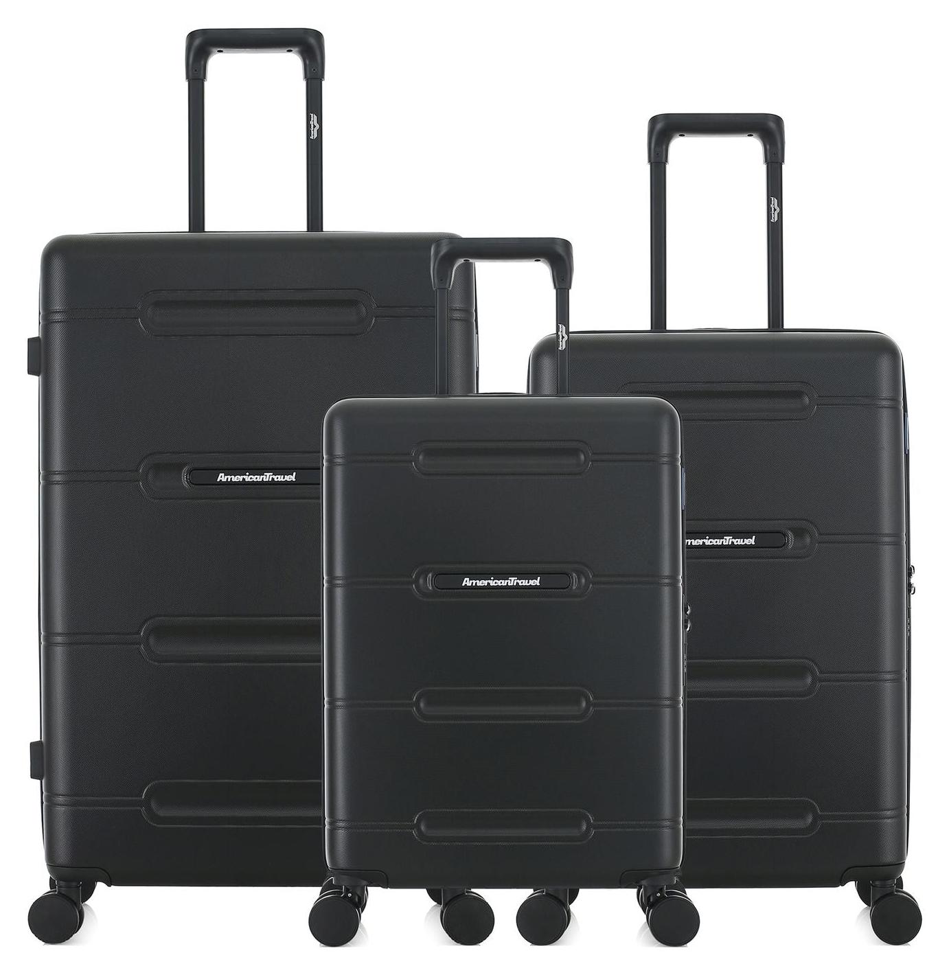 AMERICAN TRAVEL - 3ER-SET - CLEVELAND-Koffer in Groß-, Wochenend- und Handgepäckgröße