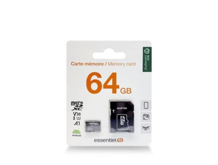 Essentielb - Carte Micro Sd 64 Go Micro Sd