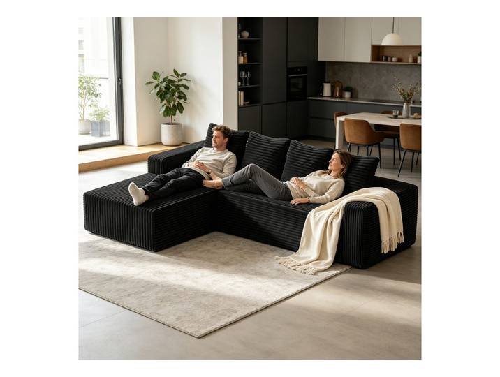 Rutaqian Ecksofa Ecksofa, keine Montage, für Wohnzimmer und Entspannungsbereich, Ecksofa, Modulares Sofa, Wohnlandschaft, Modulares Ecksofa, 2 Module, je 150 × 87 × 57 cm