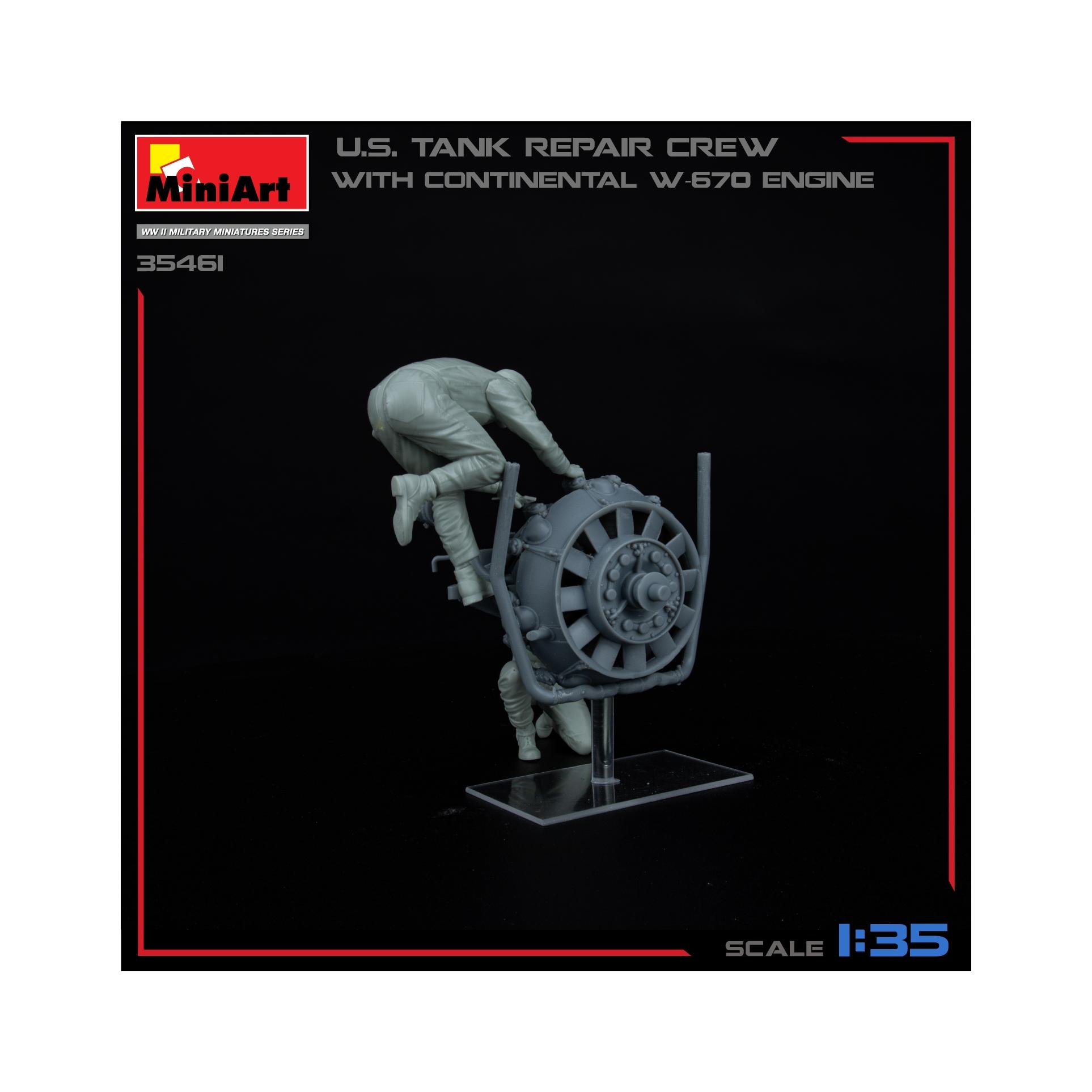 Other Miniart 1:35 - US Tank Repair Crew, Continental W670 Engine (550035461)