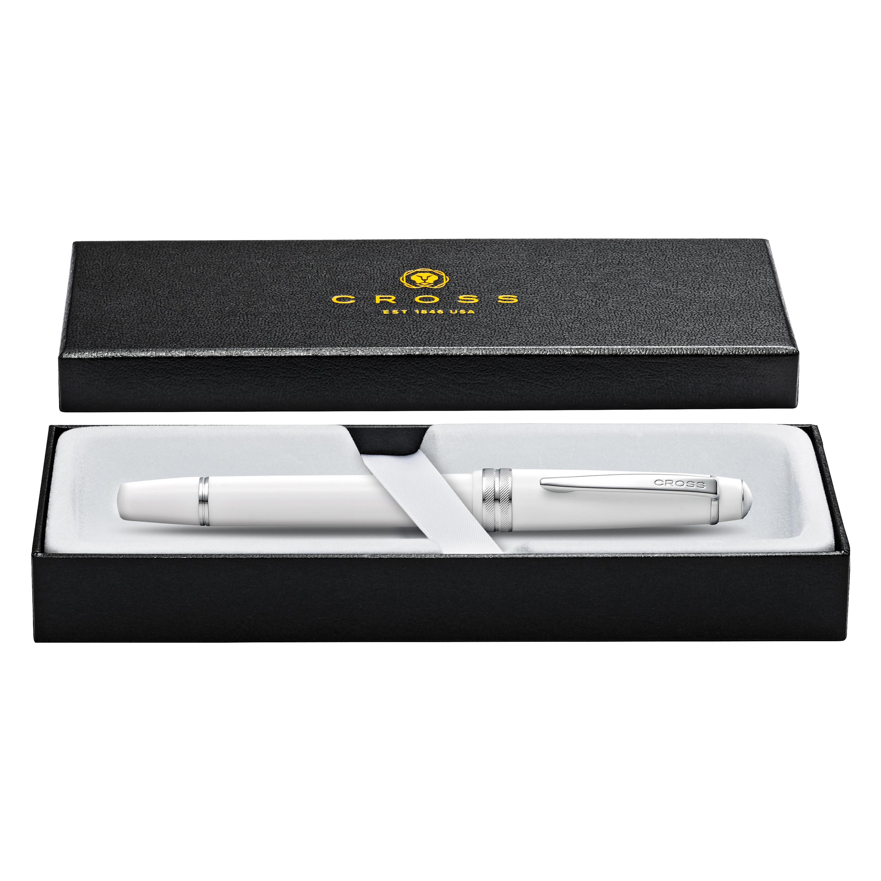 Cross Füllfederhalter Bailey Light Weiss-Lack XF-Feder Geschenkbox (1x) (AT0746-2XS)