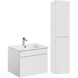 BADMÖBEL 60cm Zelie 2er-Set Weiß