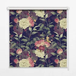 INNENROLLO - Fensterrollo - Rollo - 140x140 cm - Blumen