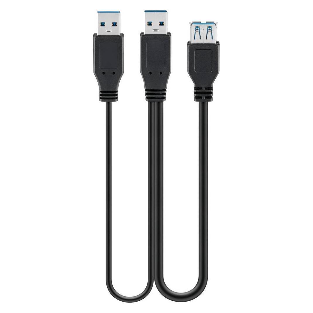Goobay USB- / Stromkabel (0.30 m, USB 3.2 Gen 1) (95749)