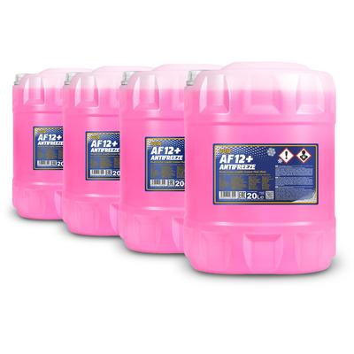 Mannol 4x 20 L Antifreeze AF12+ (-40) Longlife Kühlerfrostschutz [Hersteller-Nr. MN4012-20]
