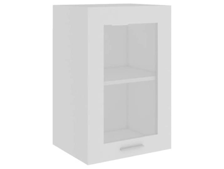 fsahslih Hängeglasschrank Lyon Küchenschrank Weiß 40x31x60 cm Wandhängender Oberschrank mit Glastür für Küche und Badezimmer, schafft zusätzlichen Stauraum auf kleinem Raum.
